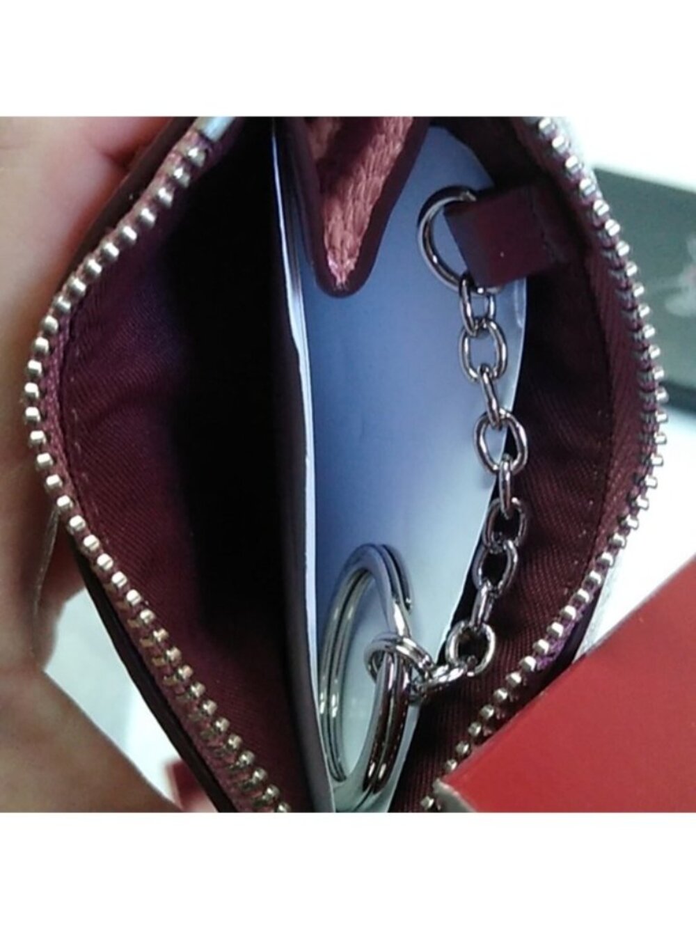 Coach 37536B x Disney Boxed Minnie Mouse Mini Skinny ID Card Case, SV/Ro… - Picture 4 of 5